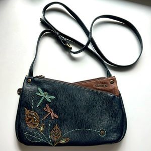 Chala Dragonfly and Leaves Purse Crossbody